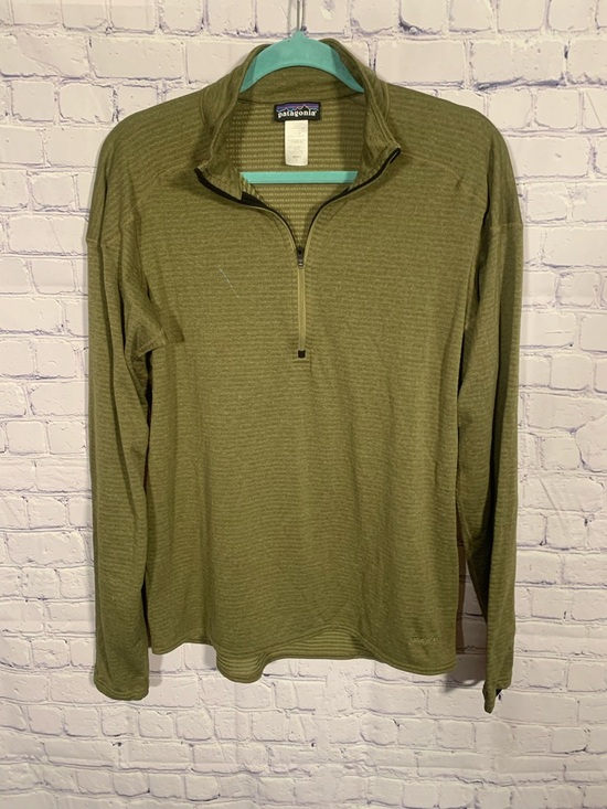 Patagonia Other - Patagonia Mens Capilene Thermal Weight Zip Neck Pullover Green L Outdoor Layer